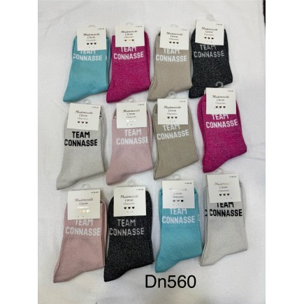 Chaussettes Paillettes Team Connasse (prévente)