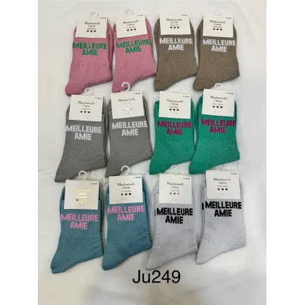Chaussettes Paillettes Meilleure Amie