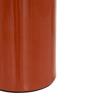 Lampe champignon métal terracotta