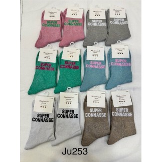 Chaussettes Paillettes Super Connasse (prévente)