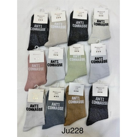 CHAUSSETTES PAILLETTES ANTI CONNASSE