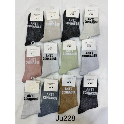 CHAUSSETTES PAILLETTES ANTI CONNASSE