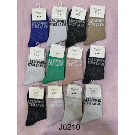 Chaussettes Paillettes Copine c'est la vie