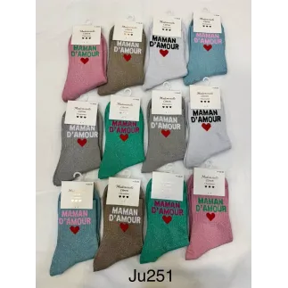CHAUSSETTES PAILLETTES MAMAN D'AMOUR