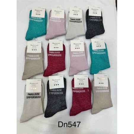 Chaussettes Paillettes Fabuleuse Emmerdeuse