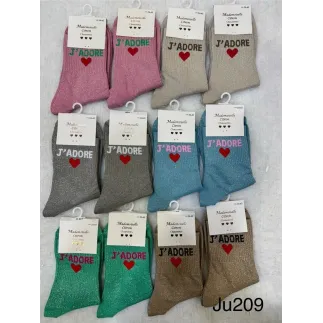 Chaussettes Paillettes J'adore