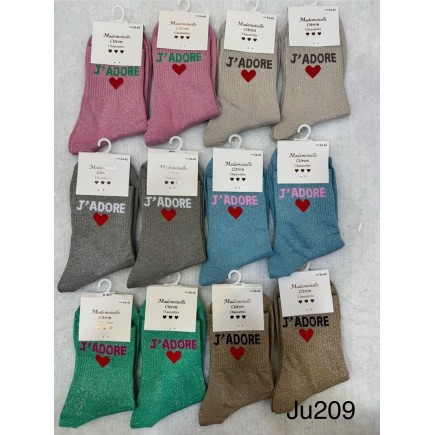 Chaussettes Paillettes J'adore