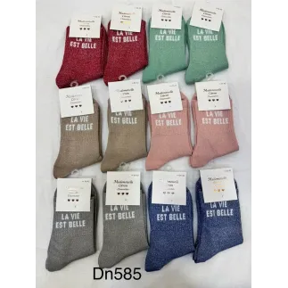 CHAUSSETTES PAILLETTES LA VIE EST BELLE