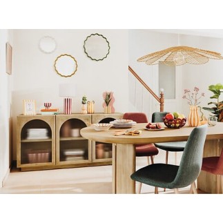 Lot de 3 miroirs vague Judy ronds