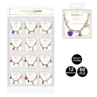 Bracelet acier inoxydable avec charms