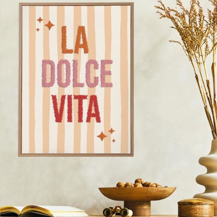 Toile tuftee la dolce vita