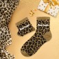 Chaussettes paillettes leopard sauvage
