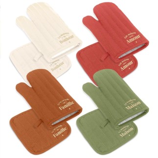 Set gant et manique à paillettes brodàs