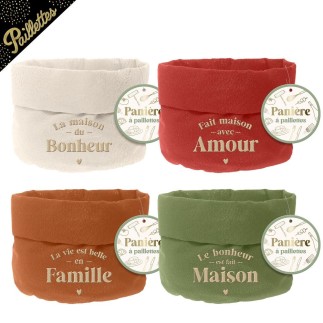 Paniere paillettes brodés