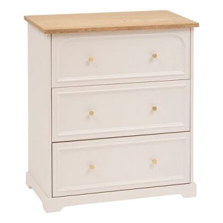 Commode 3 tiroirs Mohea ivoire