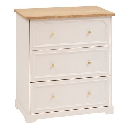 Commode 3 tiroirs Mohea ivoire