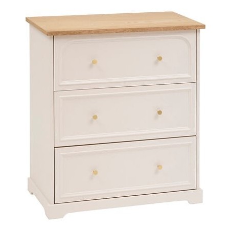Commode 3 tiroirs Mohea ivoire