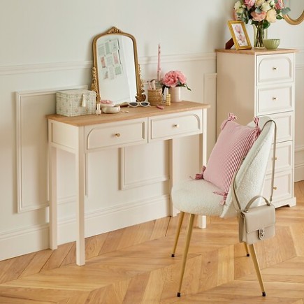 Console 2 tiroirs Mohea ivoire