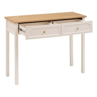 Console 2 tiroirs Mohea ivoire