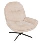Fauteuil pivotant chenille Stelan argile Fauteuil pivotant chenille Stelan argile