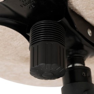 Fauteuil pivotant chenille Stelan argile