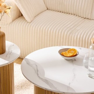 Table basse tasseaux Homelya 70 cm