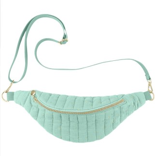 Banane Gaze De Coton Bleu Clair