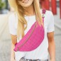 Banane Gaze De Coton Fuchsia