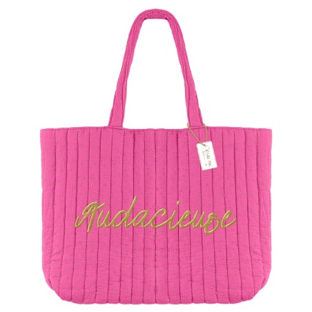 Sac shopping Audacieuse rose