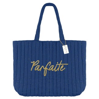 Sac shopping Parfaite bleu