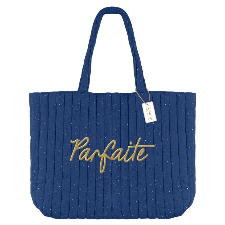 Sac shopping Parfaite bleu