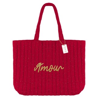 Sac shopping Amour Rouge