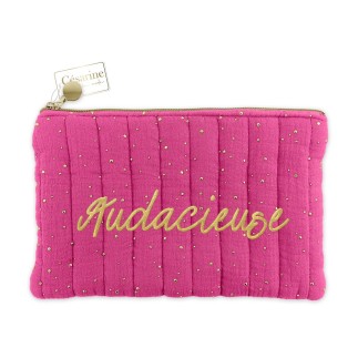Pochette Audacieuse rose fuschia