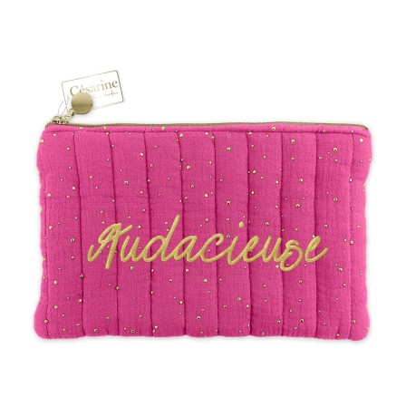 Pochette Audacieuse rose fuschia
