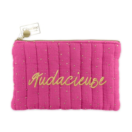 Pochette Audacieuse rose fuschia