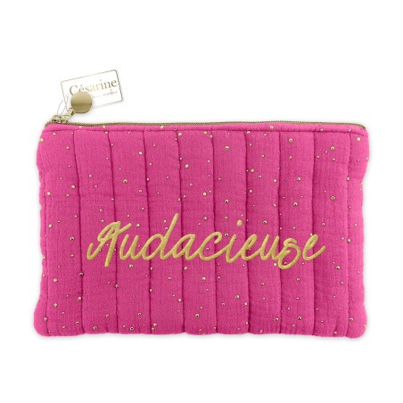 Pochette Audacieuse rose fuschia