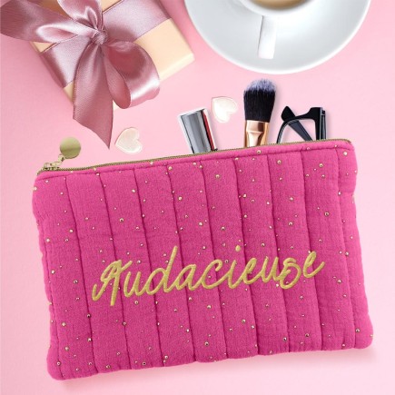 Pochette Audacieuse rose fuschia