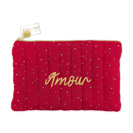 Pochette Amour rouge