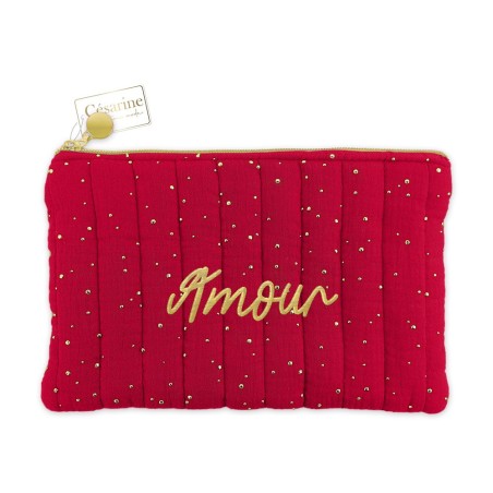 Pochette Amour rouge
