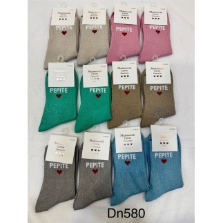 Chaussettes Paillettes Pepite coeur