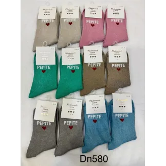 Chaussettes Paillettes Pepite coeur