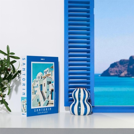 LIVRE RANGEMENT DECO SANTORIN 33X25CM