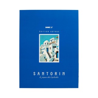 LIVRE RANGEMENT DECO SANTORIN 33X25CM