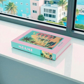 LIVRE RANGEMENT DECO MIAMI 33X25CM