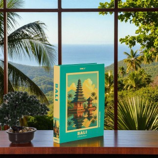 LIVRE RANGEMENT DECO BALI 33X25CM