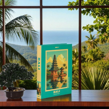 LIVRE RANGEMENT DECO BALI 33X25CM