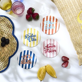 DESSOUS DE VERRE X4 DOLCE VITA