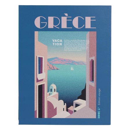 LIVRE RANGEMENT DECO VOYAGE GRECE