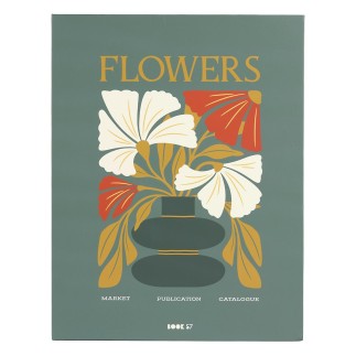 LIVRE RANGEMENT DECO FLOWERS VERT