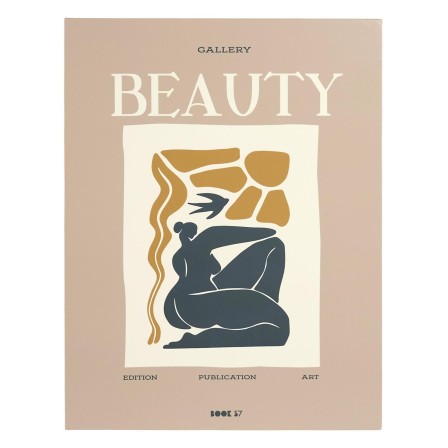 LIVRE RANGEMENT DECO BEAUTY BEIGE